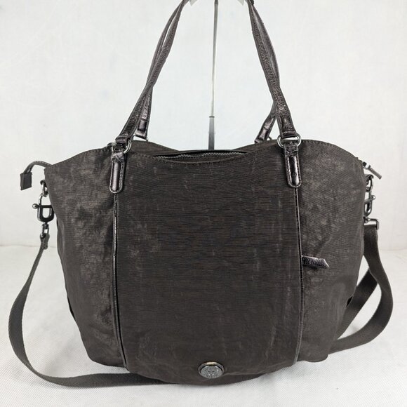 Kipling Handbags - Kipling Large Shoulder Crossbody Bag Brown - Authentic - Made in China